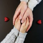 hand coffee background couple